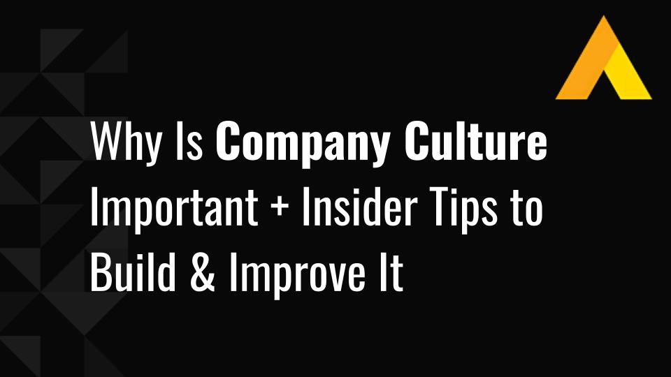 Why Is Company Culture Important + Insider Tips to Build & Improve It