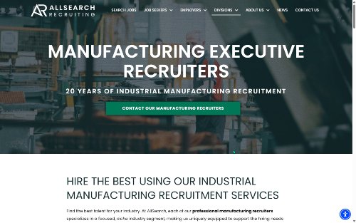 AllSearch Recruiting website