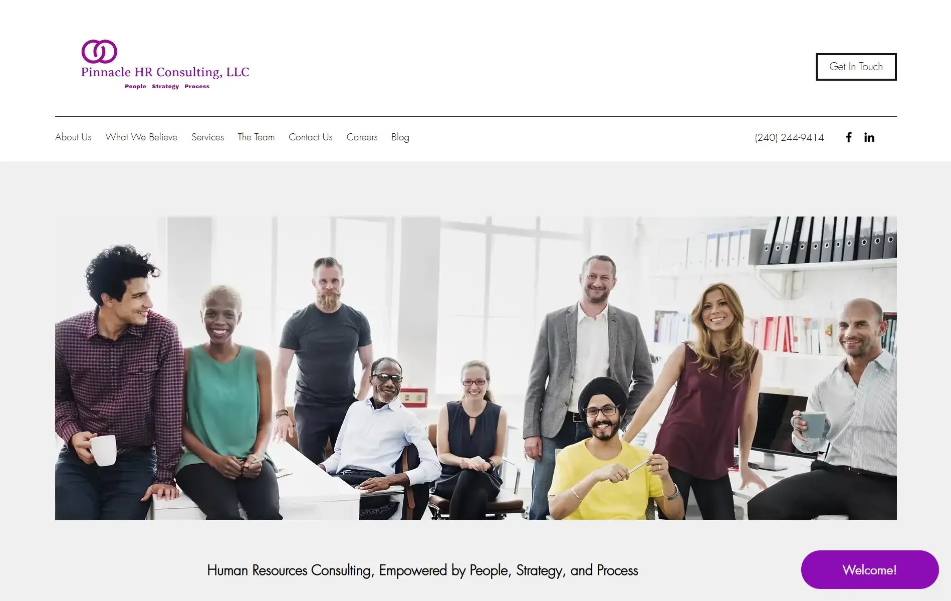 Pinnacle HR Consulting website