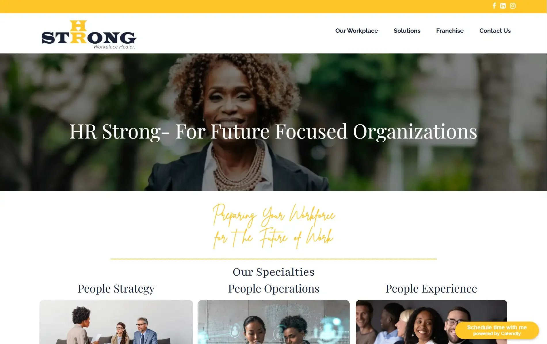 HR Strong website