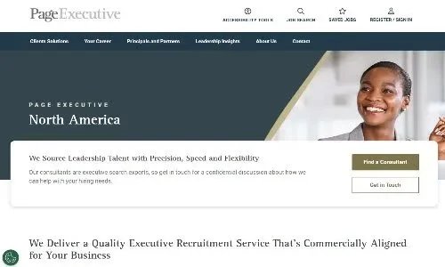 Page Executive website