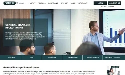 Executive Recruit website