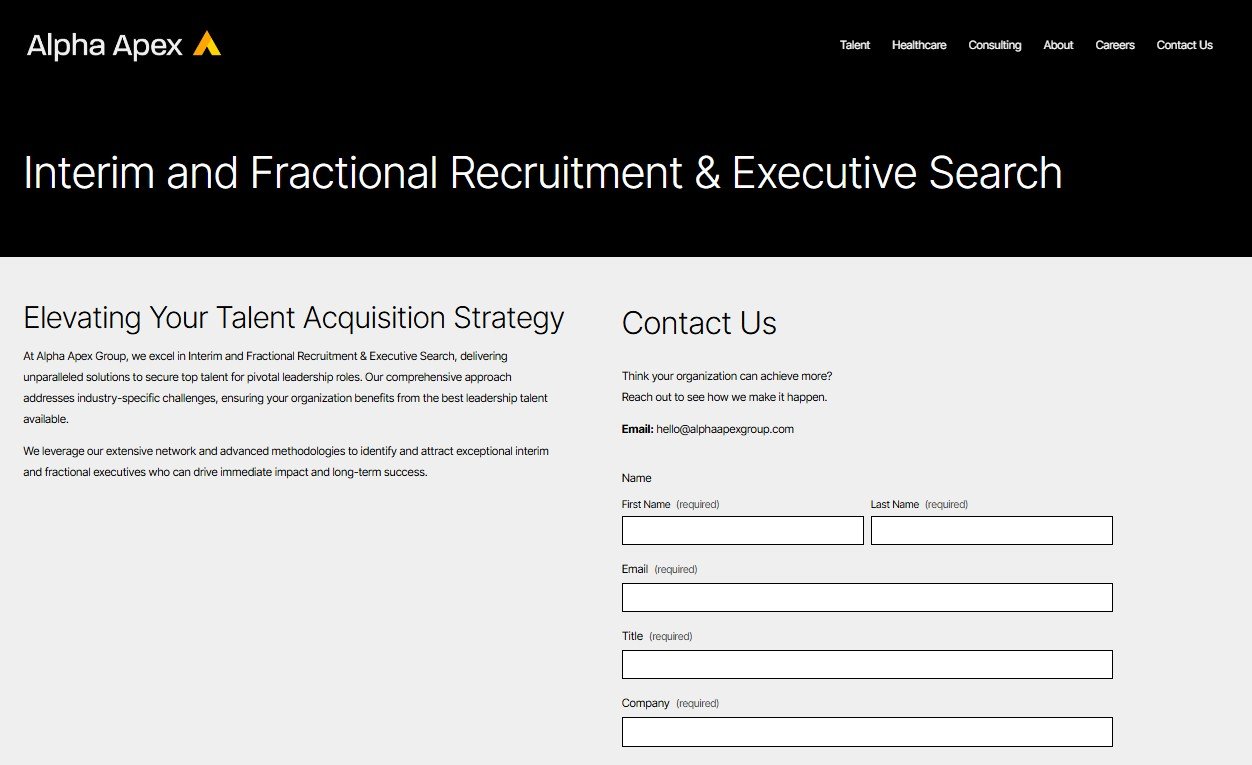 Interim and Fractional Recruitment 26 Executive Search