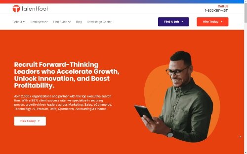 Talentfoot website