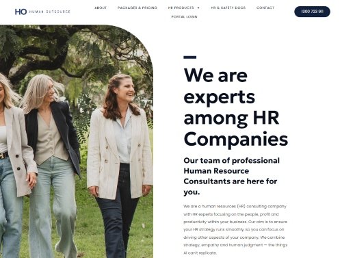 Human Outsource website