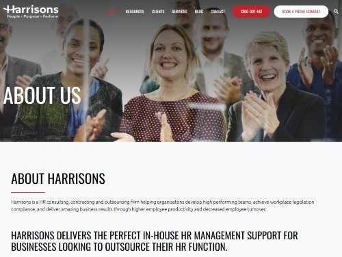 Harrisons website