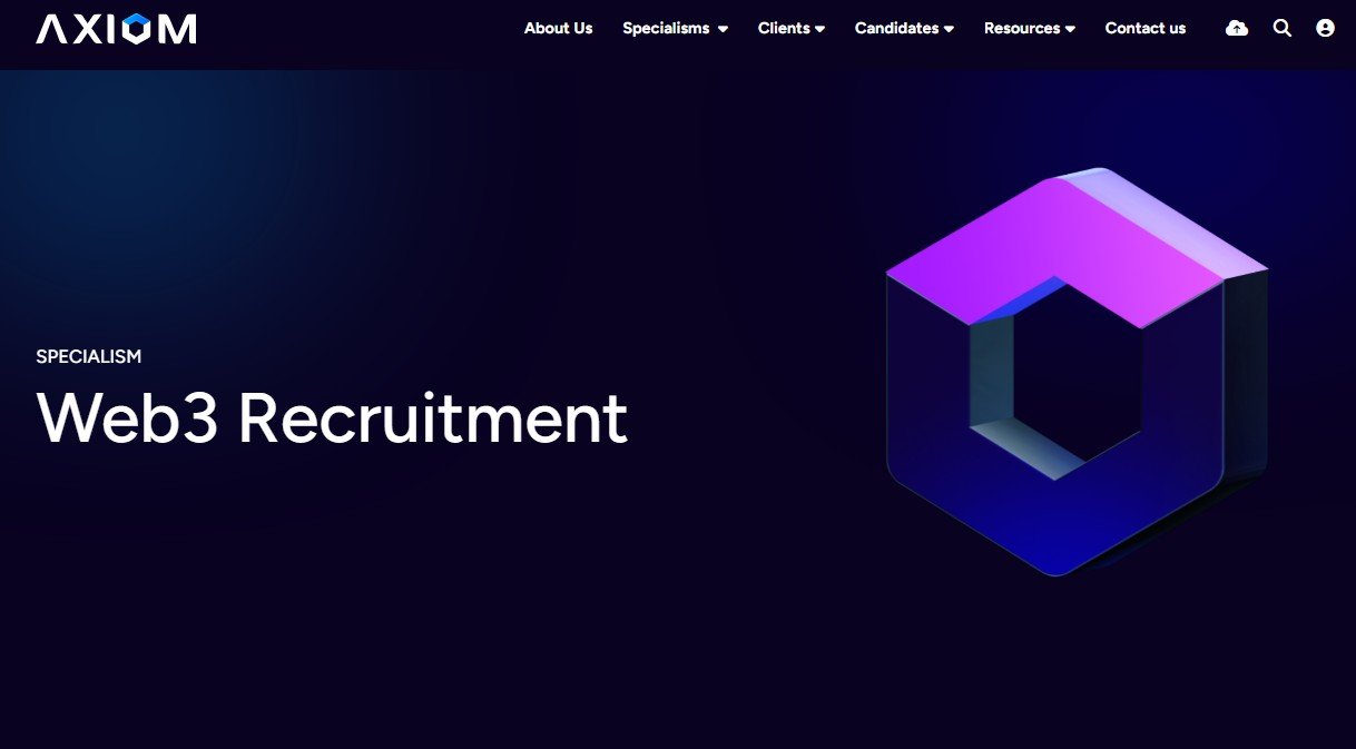 Axiom Recruit website