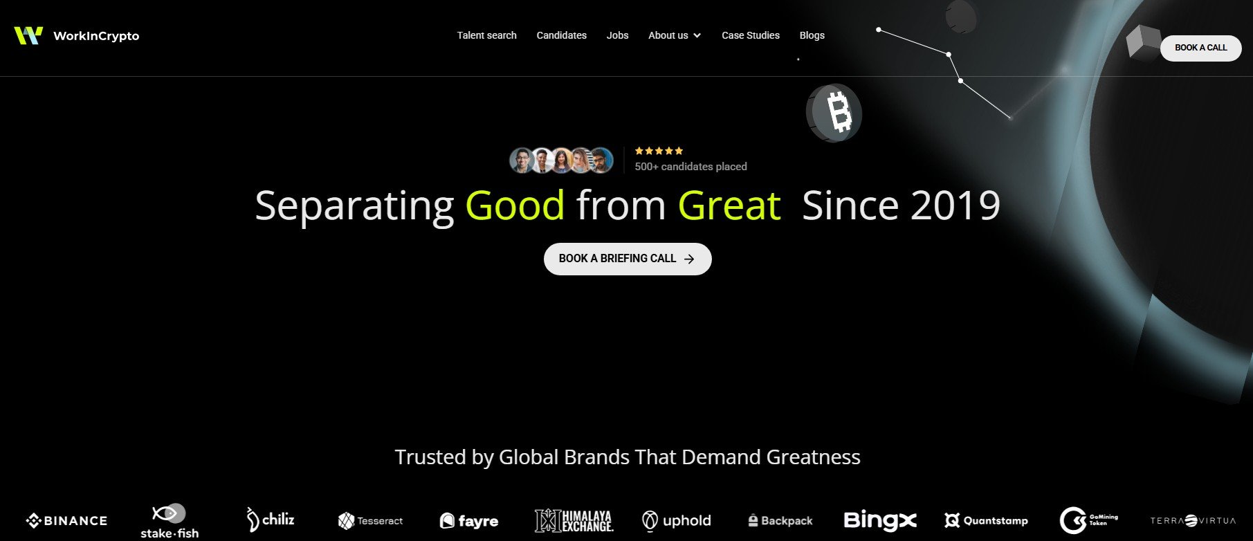 WorkInCrypto website