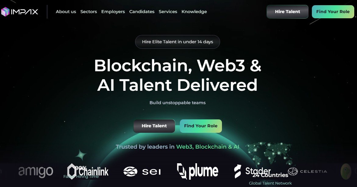Impax Recruitment website