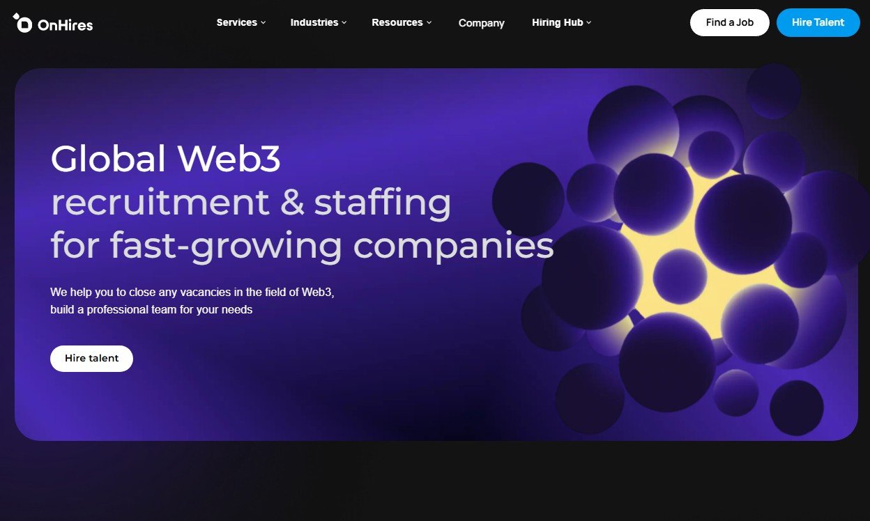 OnHires website