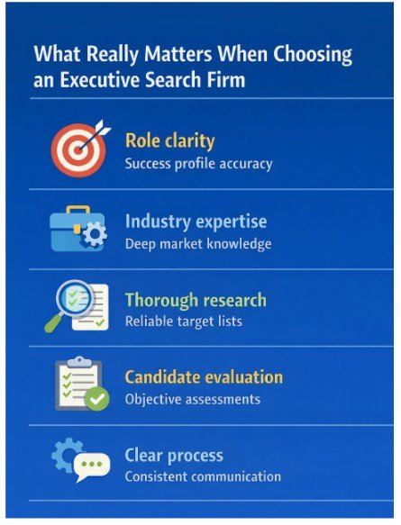 What Really Matters When Choosing an Executive Search Firm