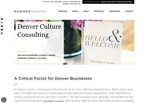 Hughes Marino website