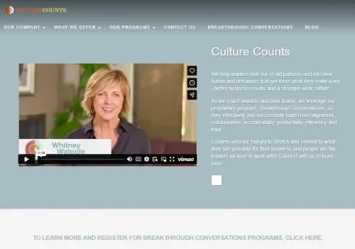 Culture Counts LLC website