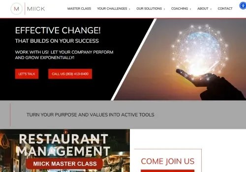 The Miick Companies website