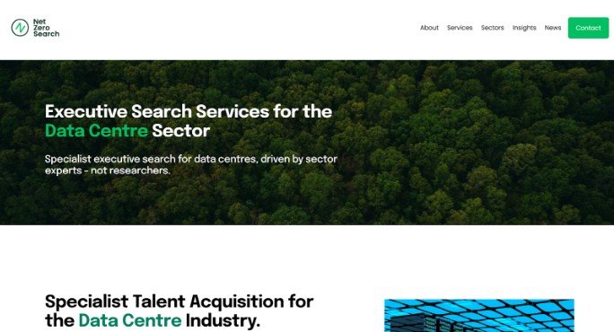 Net Zero Search website