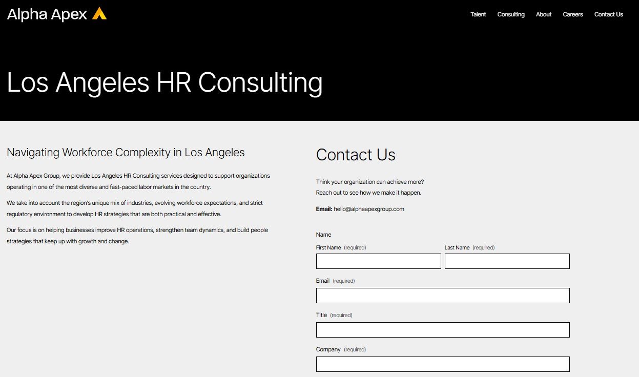 Los Angeles HR Consulting