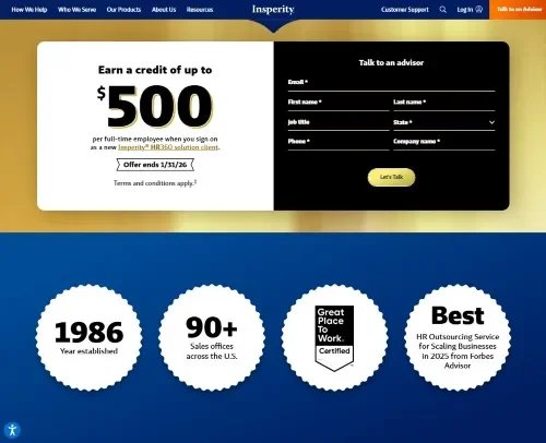 Insperity website