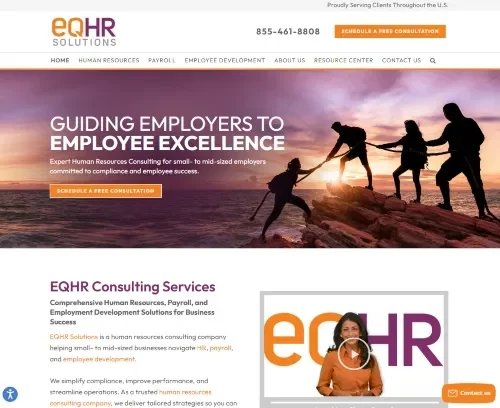 eqHR Solutions website