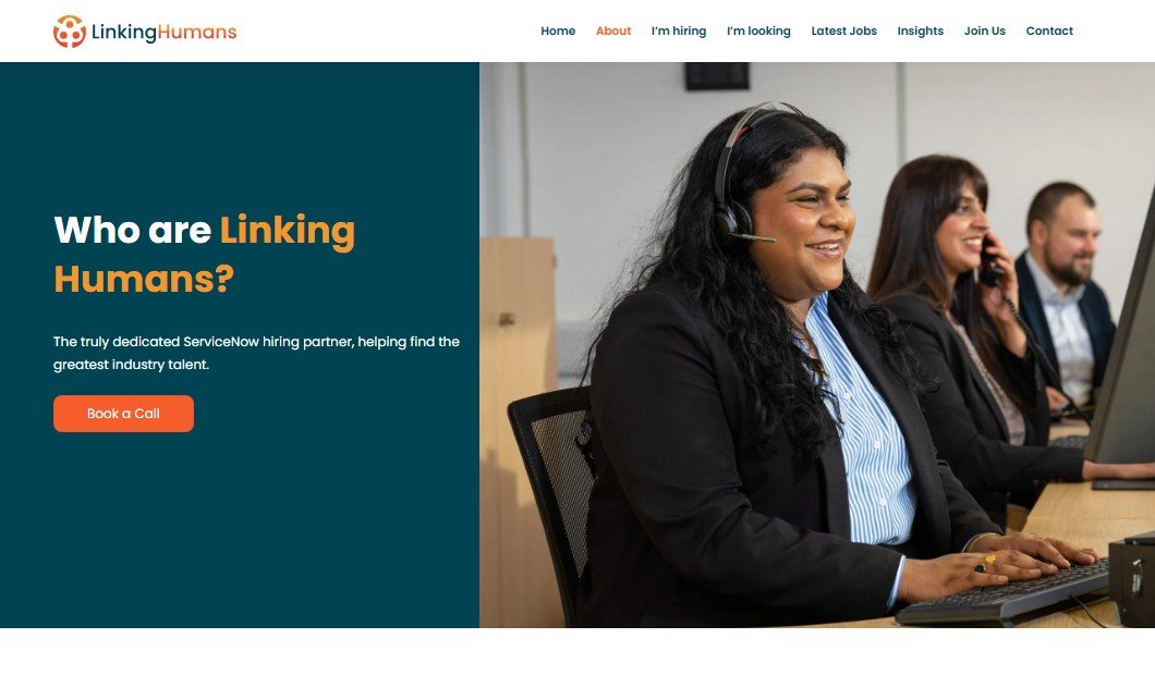 Linking Humans website