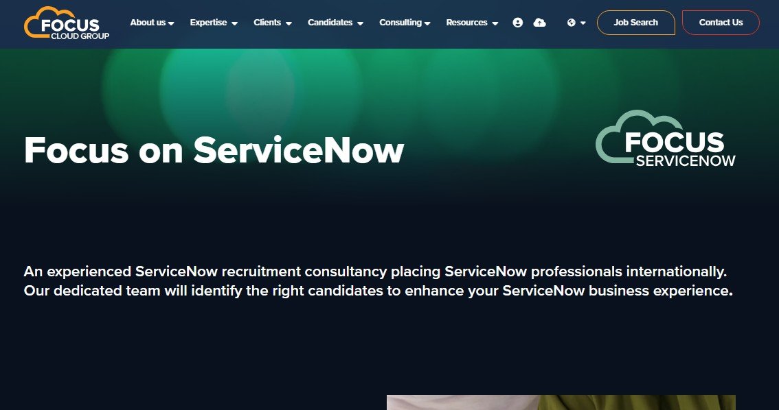 Focus Cloud website