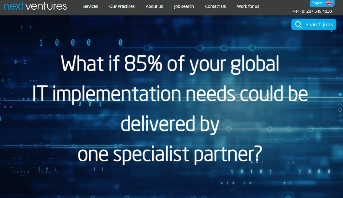Next Ventures website
