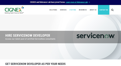 CIGNEX website