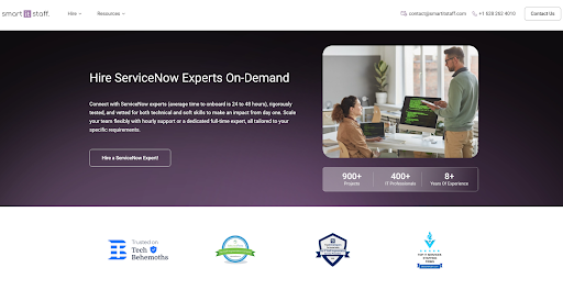 Smart IT Staff website