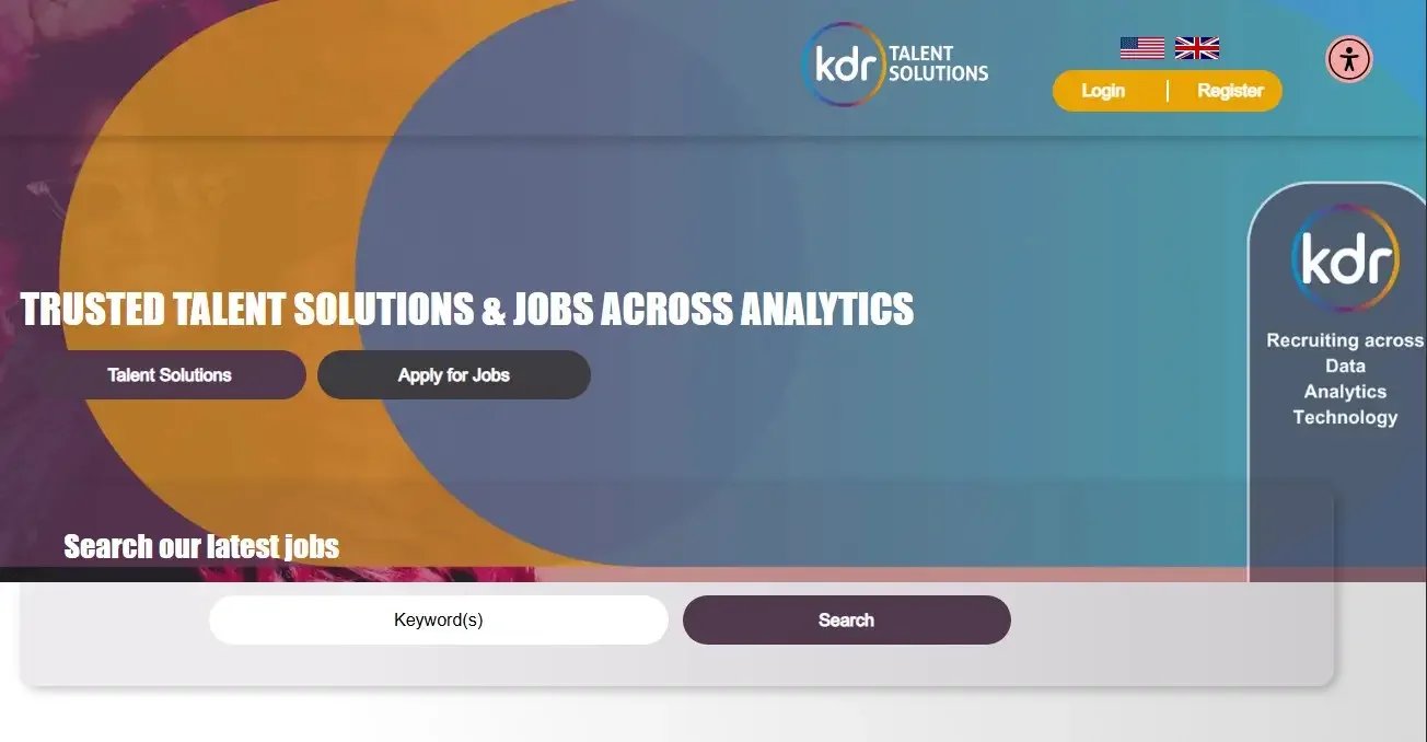 KDR Talent Solutions website