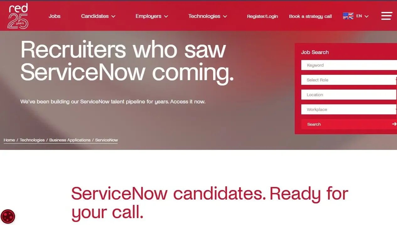 RED Global website