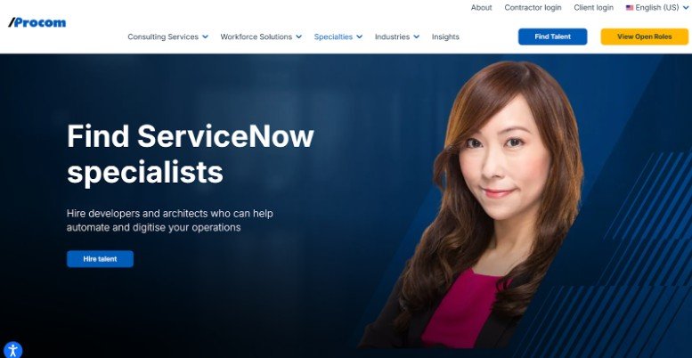 Procom website