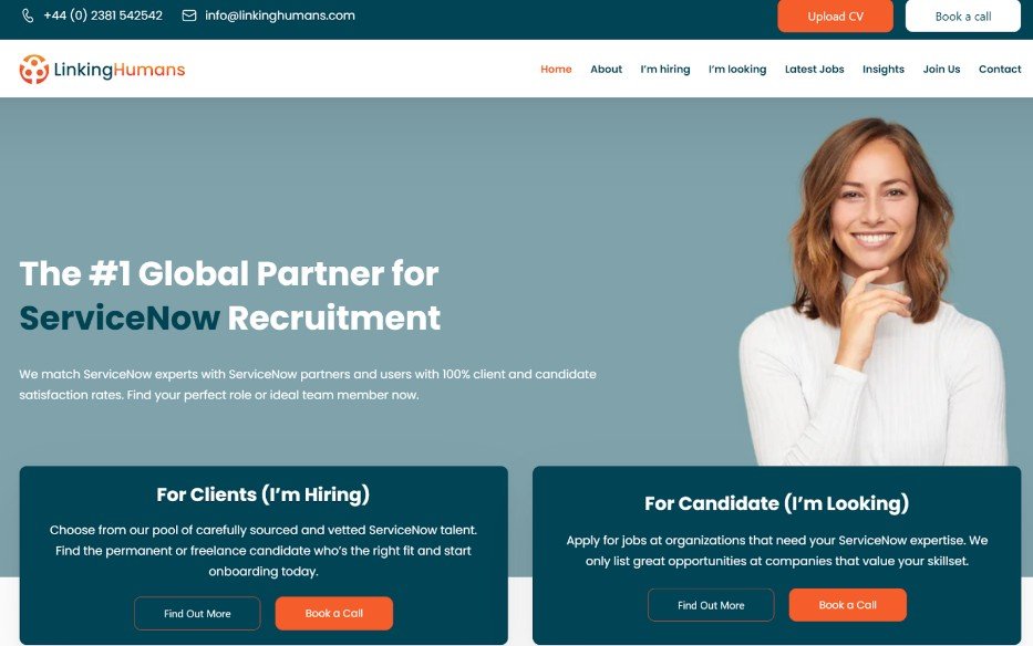 Linking Humans website