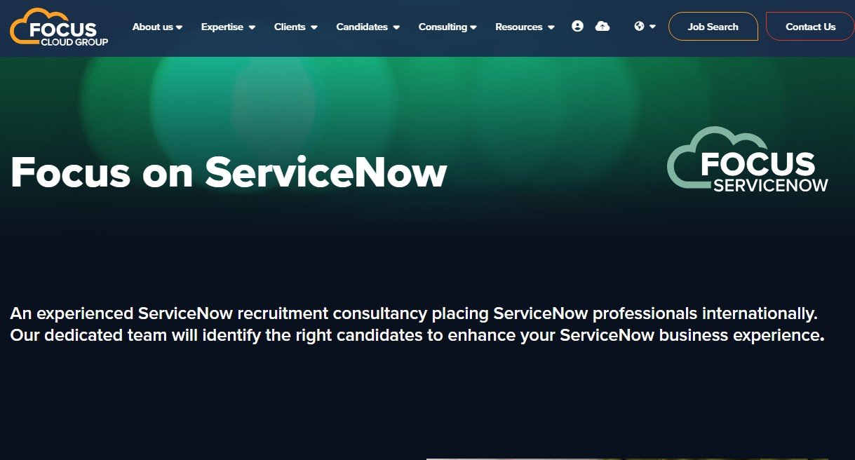 Focus Cloud website