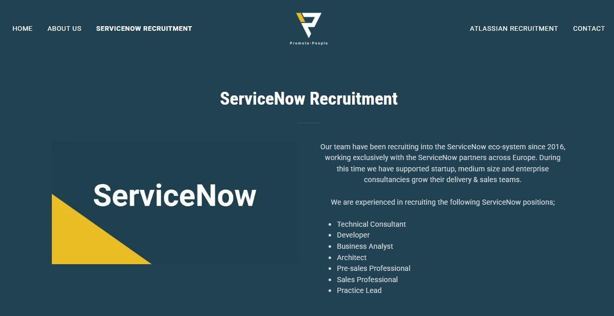 Promote People website
