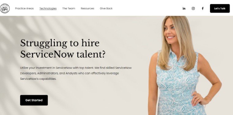 Sloane Staffing website
