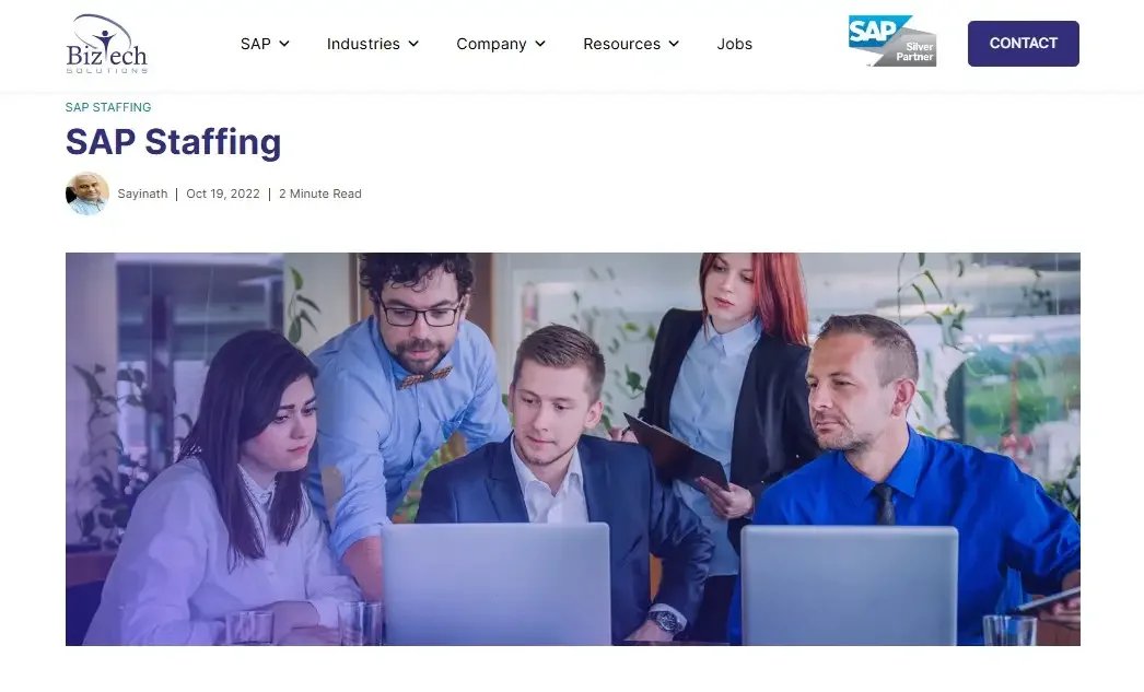 BizTech website