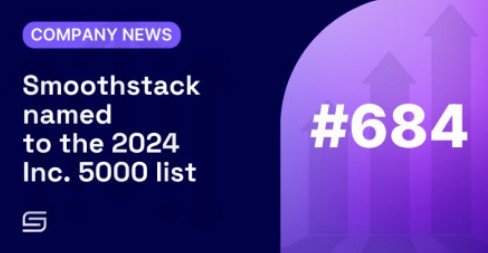 Smoothstack company news announcing its place on the 2024 Inc. 5000 list