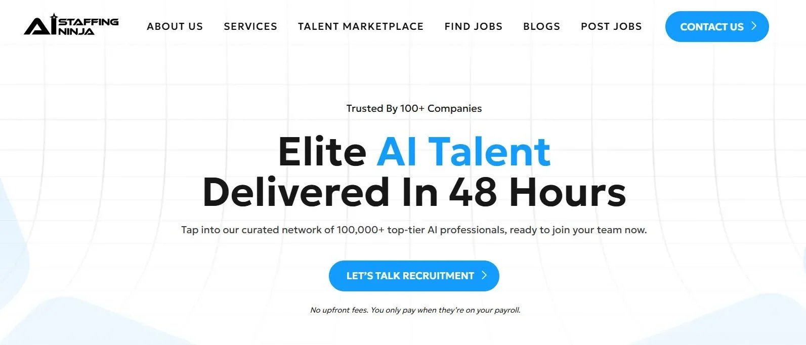 AI Staffing Ninja website