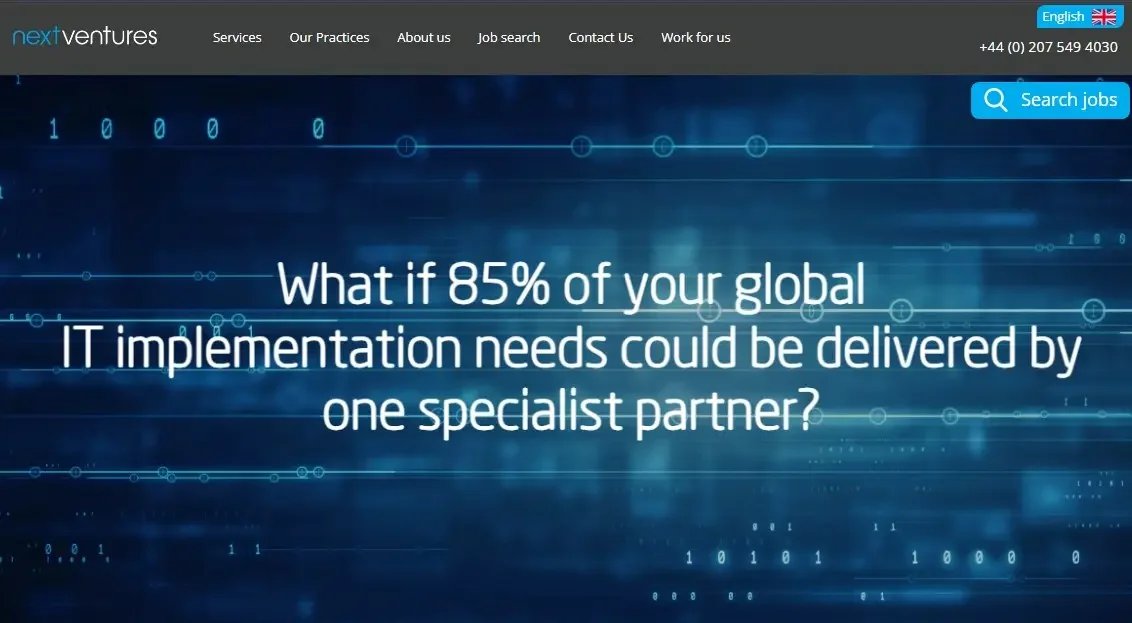 Next Ventures website