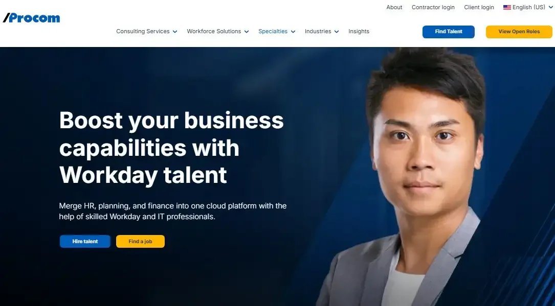 Procom website