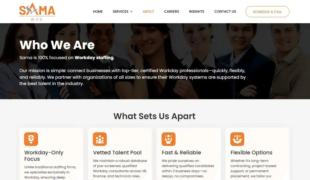 Sama WDS website
