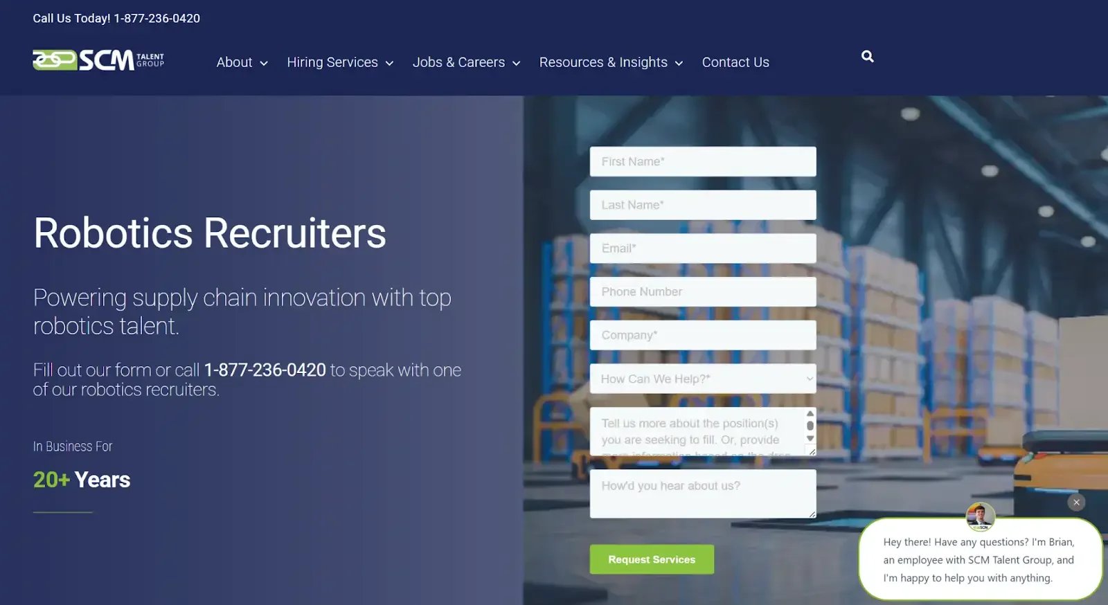 SCM Talent Group website