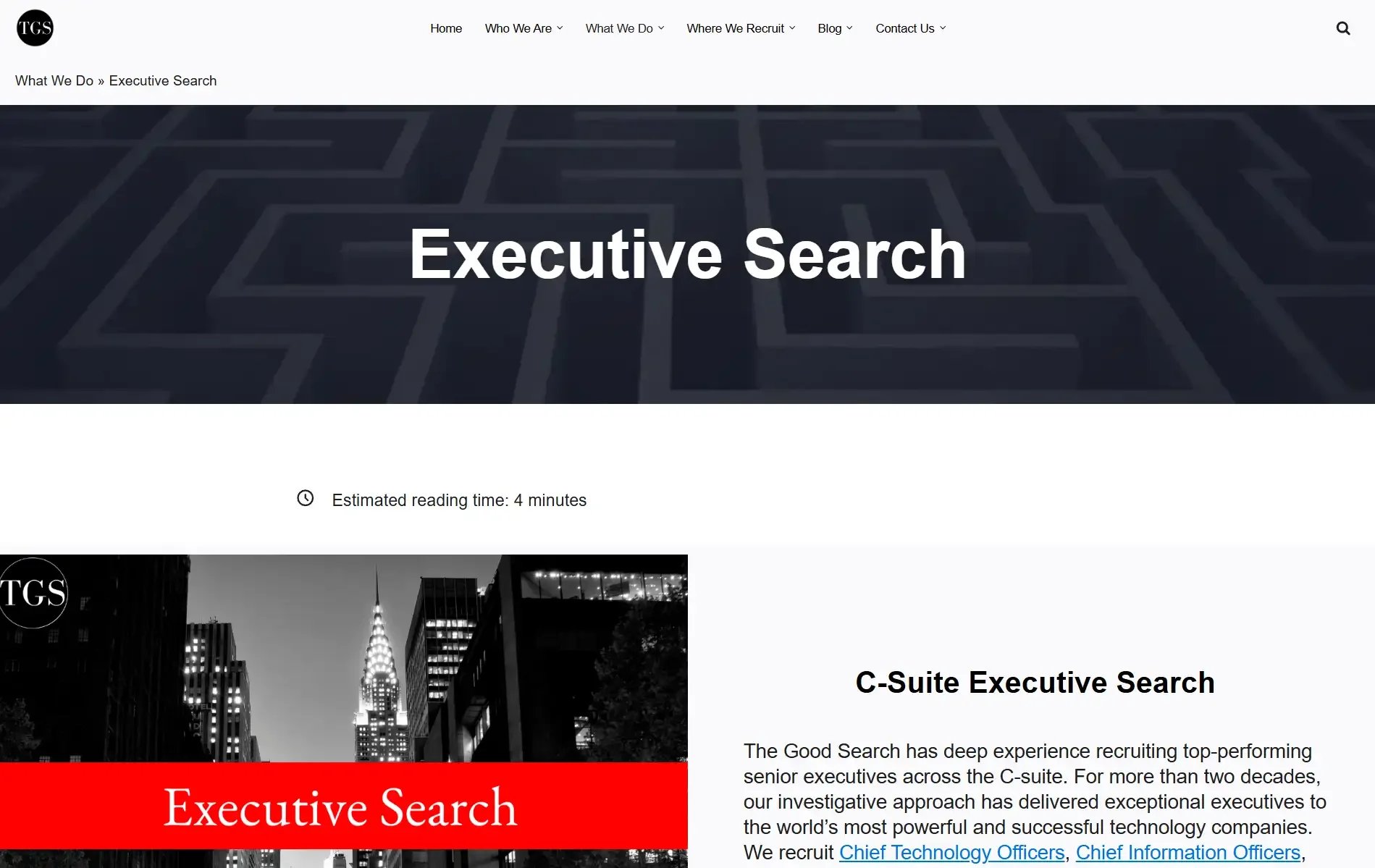 The Good Search