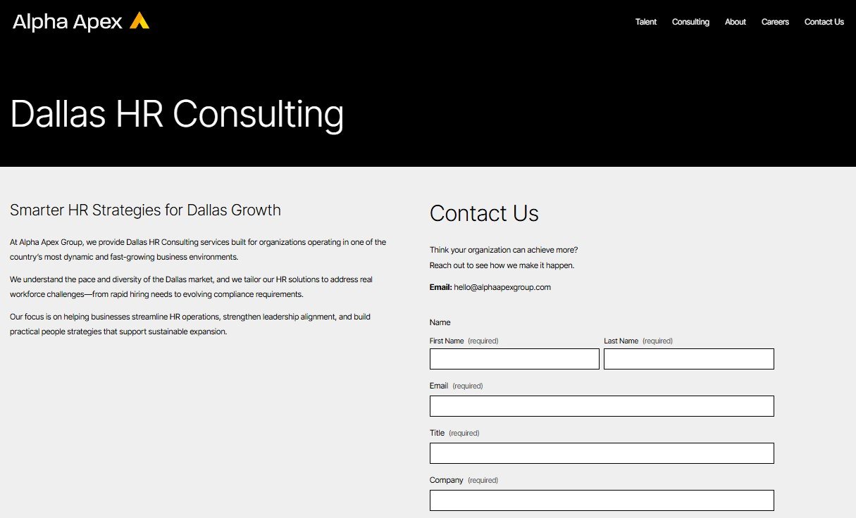 Dallas HR Consulting