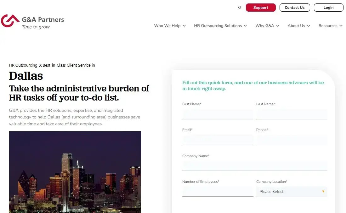 G&A Partners website