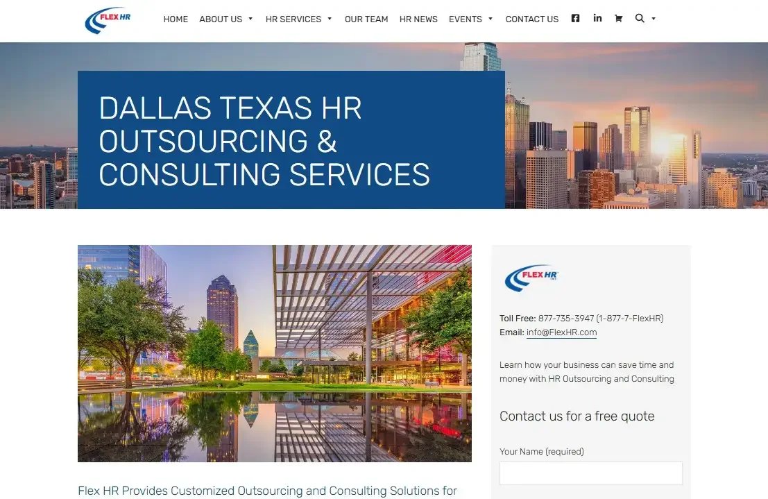 Flex HR website