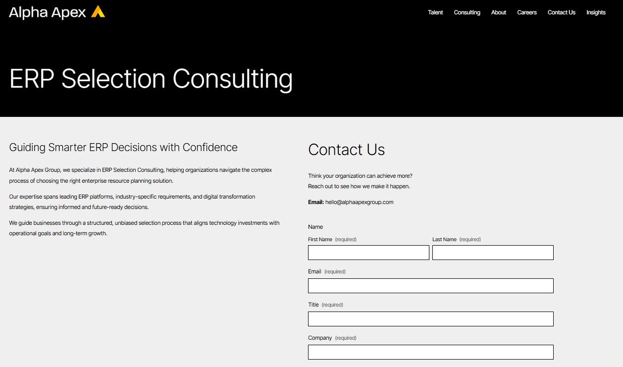 ERP Selection Consulting