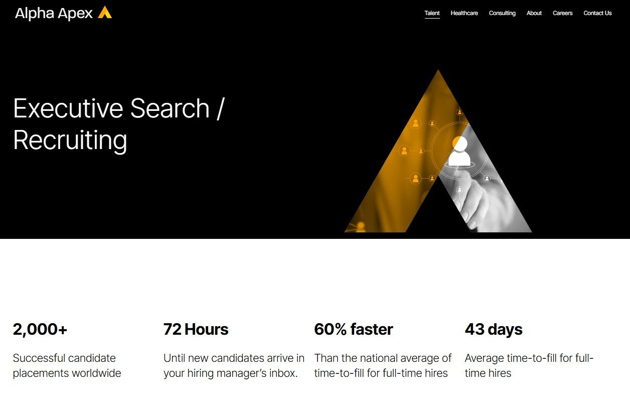 Alpha Apex Group executive search and recruiting page