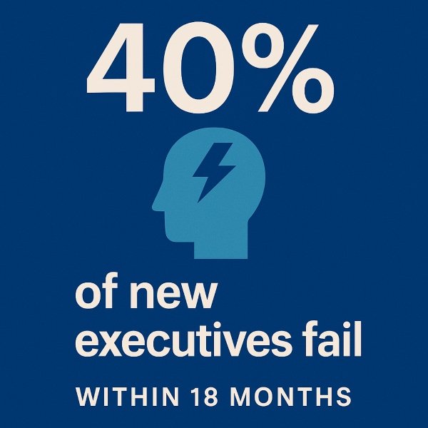Just consider that 40 25 of new executives fail within 18 months