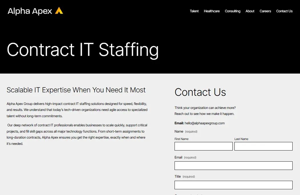 Contract IT Staffing