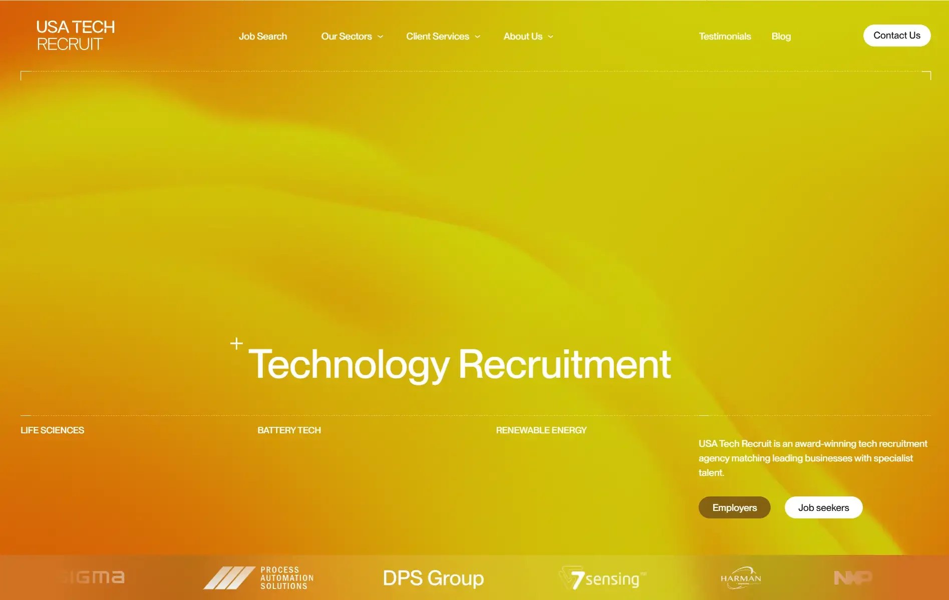 USA Tech Recruit website